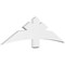 Ekena Millwork Alberta Architectural Grade PVC Gable Bracket, 60"W x 17 1/2"H x 2"D x 6"F, 7/12 Pitch GBP060X18X0206ALB00 - alternate 1